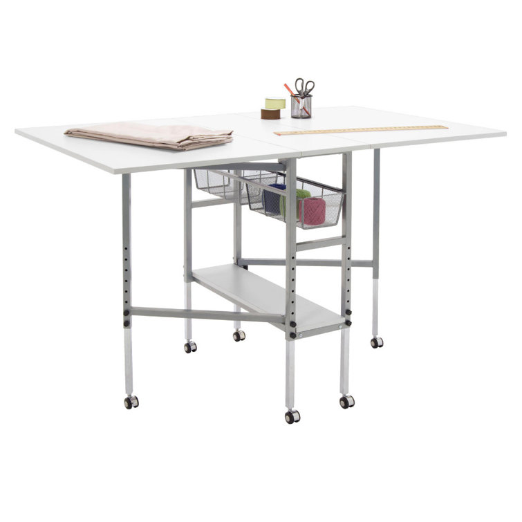 Sewingrite 58.75'' x 36'' Foldable Solid Wood Sewing Table with Sewing